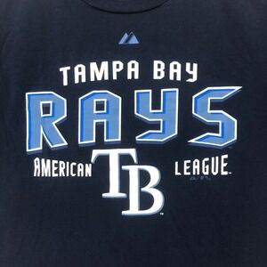 Tampa Bay Rays T-Shirt MLB Baseball Graphic Tee Majestic Men's‎ Size Medium